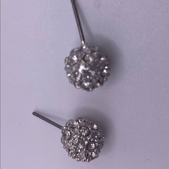 Jewelry - 4/$20 Crystal Pave Ball Stud Earrings